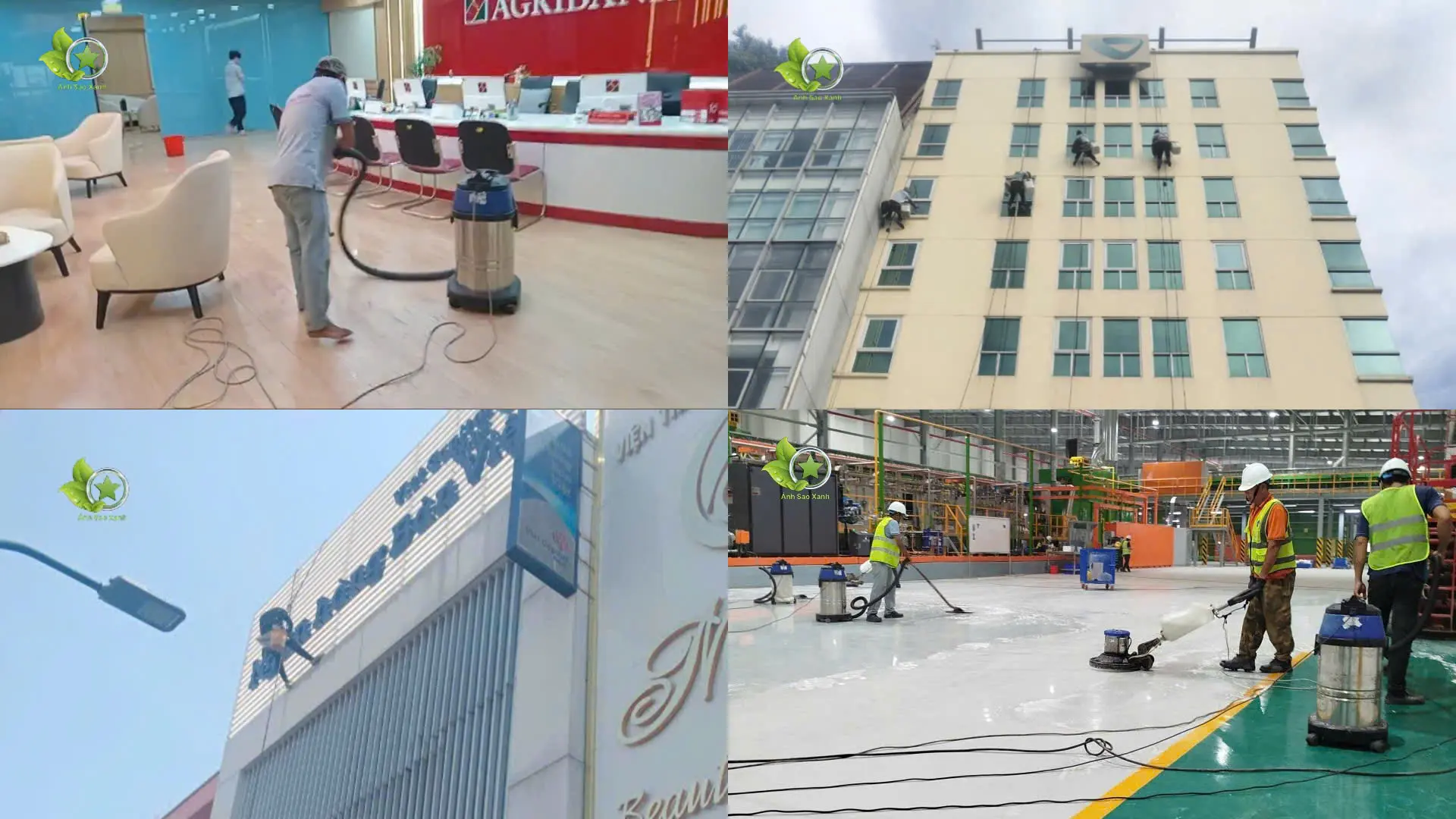 Thi công vệ sinh công nghiệp TPHCM cho dự án lớn – Ánh Sao Xanh Vệ sinh dự án lớn tại TPHCM như ngân hàng và nhà xưởng của Ánh Sao Xanh