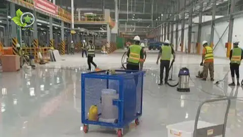 Hạng mục dịch vụ vệ sinh công nghiệp nhà xưởng tại Nghệ An.
