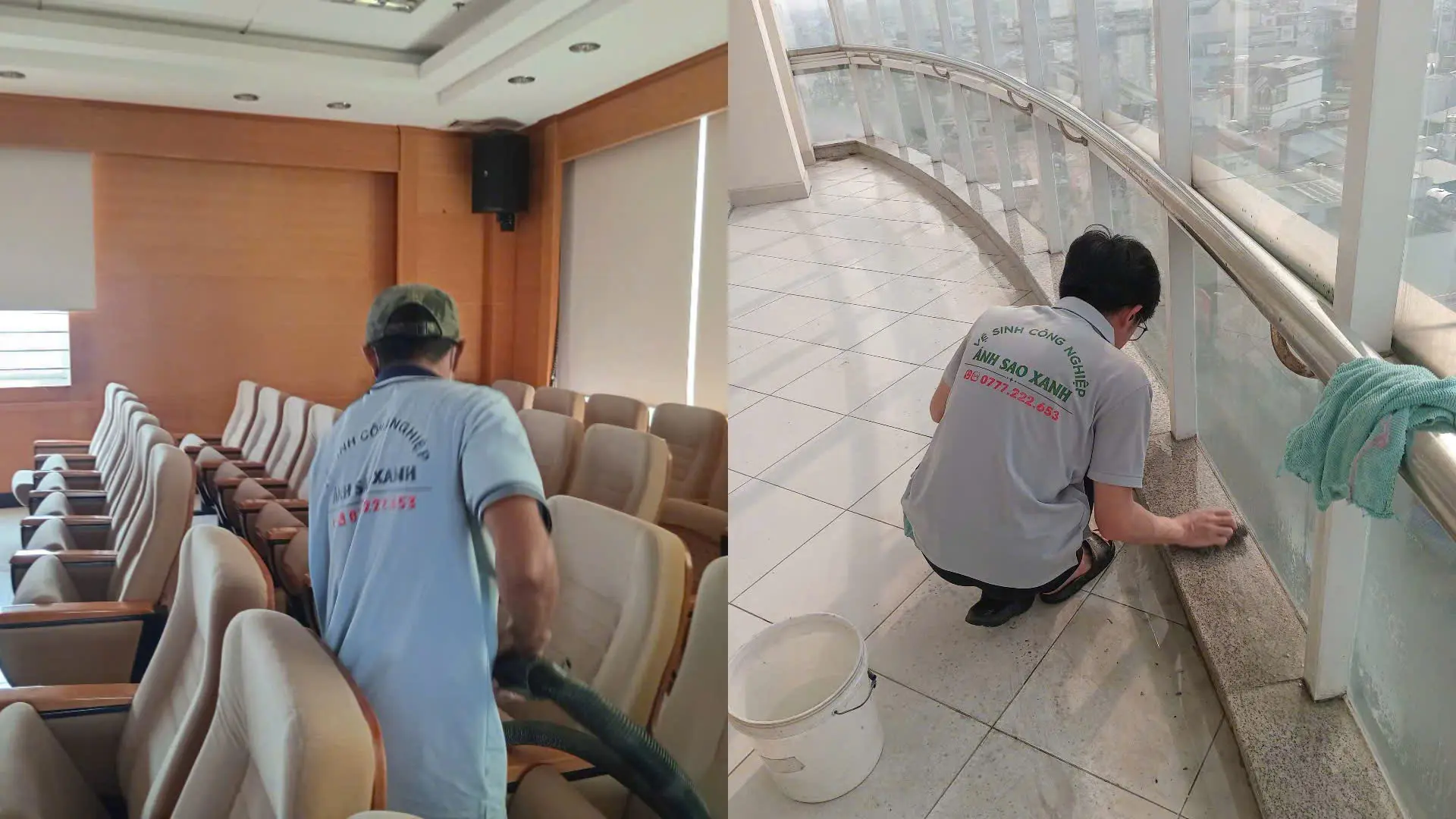 Tổng vệ sinh ngân hàng tại Hóc Môn TPHCM khu vực mặt tiền