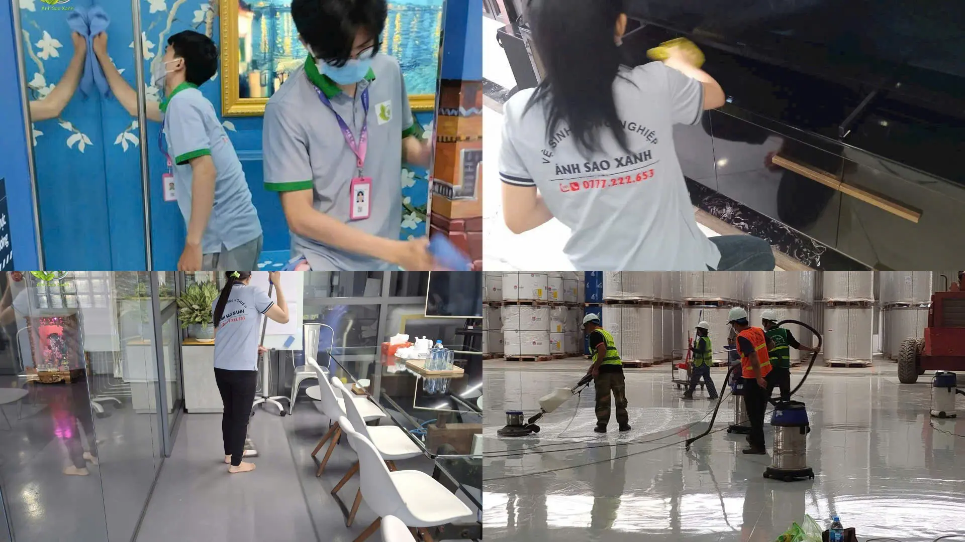 nhân viên vệ sinh công nghiệp tphcm làm sạch nhà xưởng và văn phòng