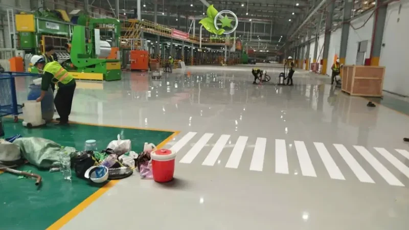 Vệ sinh công nghiệp Phường Đông Hưng Thuận chuyên tổng vệ sinh nhà xưởng, văn phòng, sàn epoxy và công trình sau xây dựng tại TPHCM.