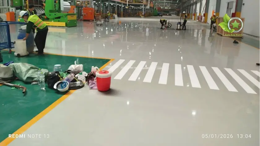 Tổng vệ sinh công trình Tân Thuận