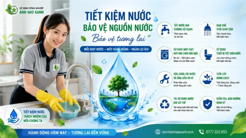 Tiết kiệm nước với 9 thói quen nhỏ nhưng hiệu quả giúp giảm lãng phí, bảo vệ nguồn nước và tiết kiệm chi phí sinh hoạt. Những thay đổi đơn giản hằng ngày mang lại lợi ích lâu dài cho môi trường.