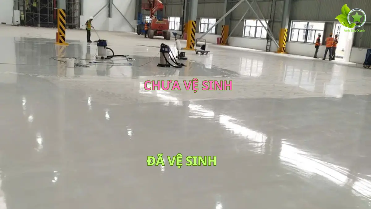 Vệ sinh nhà xưởng sau xây dựng